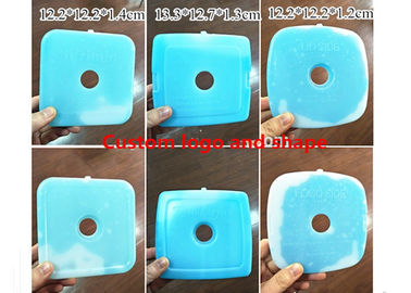 Pack di plastica duri blu su ordinazione per alimenti 12,2 * 12,2 * 1.2cm