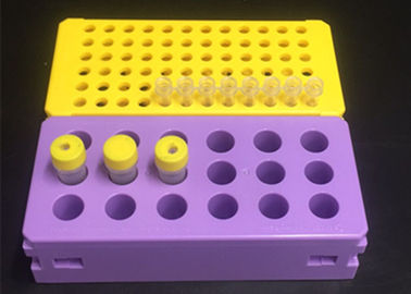 Scaffale di plastica amichevole della metropolitana di PCR dei blocchi di ghiaccio del dispositivo di raffreddamento di Eco per medicina