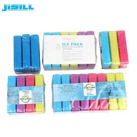 Colorato Mini Ice Packs personalizzati PCM Gel per lo stoccaggio di gelato Con imballaggio in cartone per alimenti surgelati