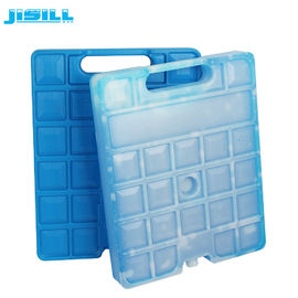 Impacchi di ghiaccio refrigeranti di grandi dimensioni in HDPE per uso alimentare riutilizzabili blu con manico
